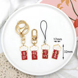 10pcs Lucky Lucky Cat Square Pendant DIY Jewelry Accessories