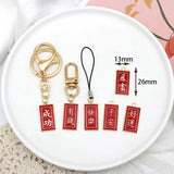 10pcs Lucky Lucky Cat Square Pendant DIY Jewelry Accessories