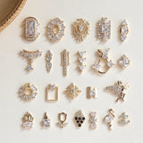 10pcs Zircon Glitter Nail Stickers DIY Jewelry Nail Charms