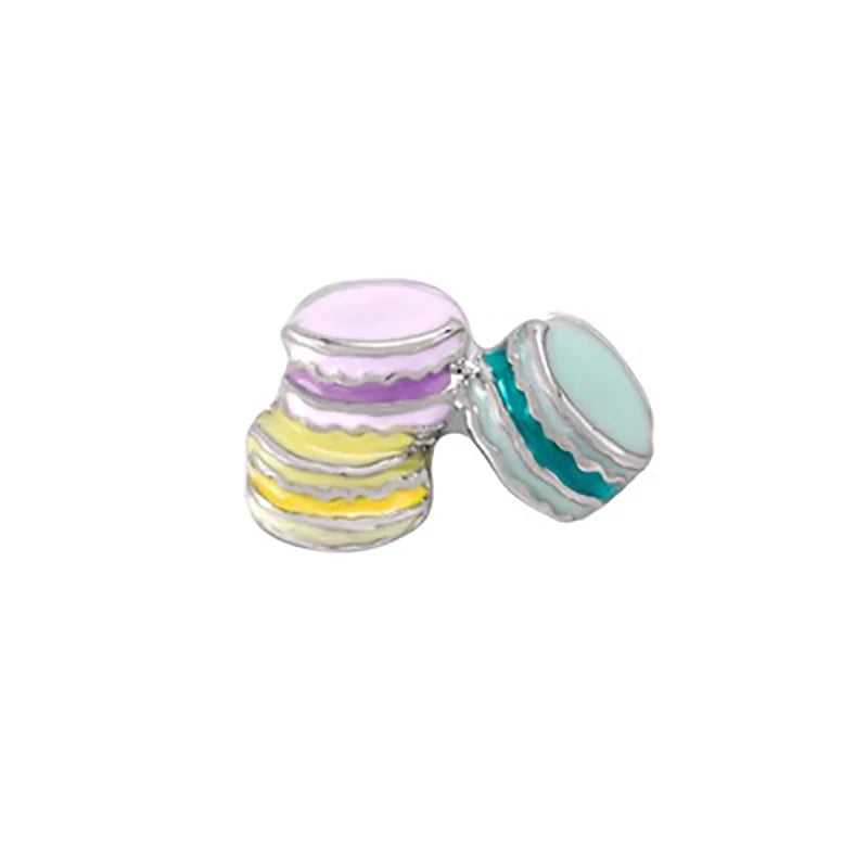 10pcs Macaron Floating Charms for Living Locket Necklace Watches