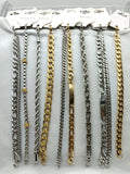 10pcs Silver Plated Steel Wedding Bracelet Bangle Jewelry