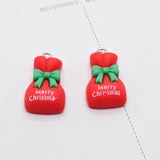 10pcs Christmas Resin Charms for Earrings Keychains DIY Decor