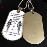 10pcs Brother's Dog tag To My Brother Pendant Necklace
