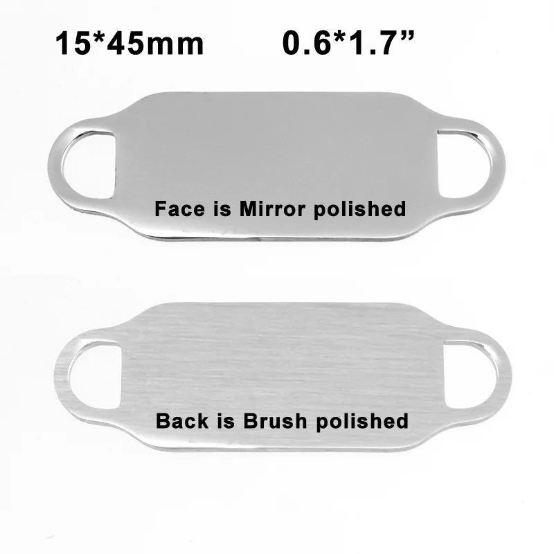 Personalized Stainless Steel ID Bracelet Name Phone Customized Engraved Tags