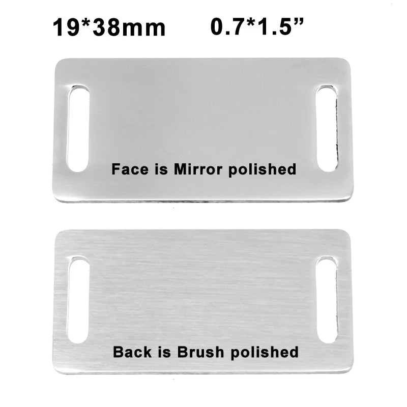 Personalized Stainless Steel ID Bracelet Name Phone Customized Engraved Tags