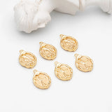 10pcs Mermaid Charms, Oval Pendants, Jewelry Making Supply