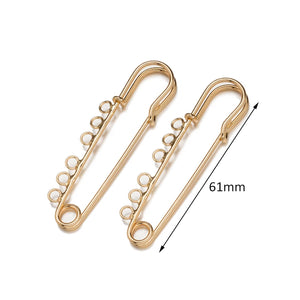10pcs Metal Brooch Pins Heavy Duty Safety Fastener DIY Crafts Jewelry Making