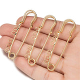 10pcs Metal Brooch Pins Heavy Duty Safety Fastener DIY Crafts Jewelry Making