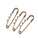 10pcs Metal Brooch Pins Heavy Duty Safety Fastener DIY Crafts Jewelry Making