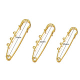 10pcs Metal Brooch Pins Heavy Duty Safety Fastener DIY Crafts Jewelry Making