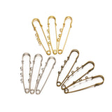 10pcs Metal Brooch Pins Heavy Duty Safety Fastener DIY Crafts Jewelry Making