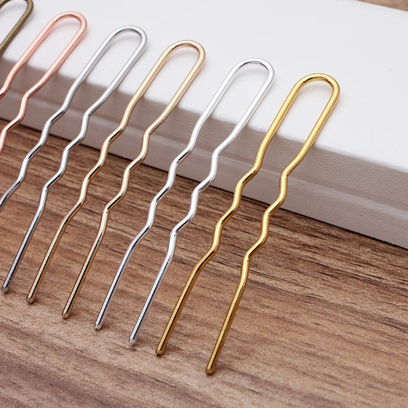 10pcs Metal Copper Hairpins Sticks For Hair Bride Clip Accesories Vintage Tiara