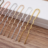 10pcs Metal Copper Hairpins Sticks For Hair Bride Clip Accesories Vintage Tiara