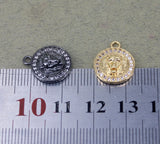 10pcs Copper Micro Pave CZ Lion Charms for Jewelry