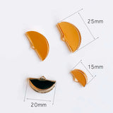 10pcs Metal Crimps for Flat Leather Cord End Fastener Connectors