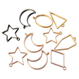 10pcs Metal Geometric Hollow Frame Molds for DIY Jewelry Making