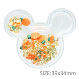 10pcs Mouse Head Rhinestone Sequin Hairwear DIY Phone Accessories