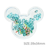 10pcs Mouse Head Rhinestone Sequin Hairwear DIY Phone Accessories