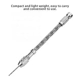 10pcs Micro Spiral Drill Bits Set+Swivel Head Pin Vise Chuck DIY Jewelry Tool