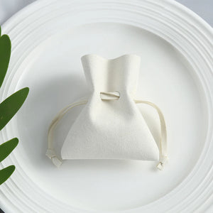 10pcs Microfiber Drawstring Jewelry Mini Gift Bags for Wedding Favors Guests