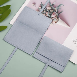 10pcs Jewelry Envelope Bag for Earrings Necklace Velvet Gift Pouches