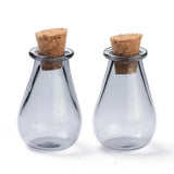 10pcs Mini Glass Cork Bottles Small Wishing Bottles DIY Vials for Decorations