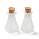 10pcs Mini Glass Cork Bottles Small Wishing Bottles DIY Vials for Decorations