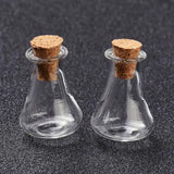 10pcs Mini Glass Cork Bottles Small Wishing Bottles DIY Vials for Decorations