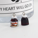10pcs Mini Peanut Butter Resin Charms for Jewelry Making DIY