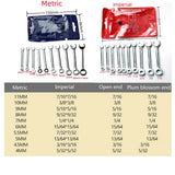 10pcs Mini Spanner Wrenches Set Hand Tool Key Ring Spanner Explosion-proof
