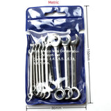 10pcs Mini Spanner Wrenches Set Hand Tool Key Ring Spanner Explosion-proof