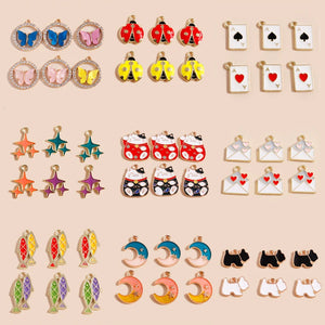 10pcs Animal Mix Pendants for DIY Jewelry Making