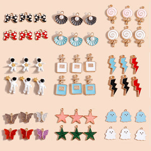 10pcs Mix Butterfly Charms & Pendants for DIY Jewelry Making