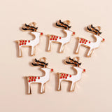 10pcs Enamel Christmas Charms Mix for Jewelry Making