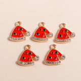 10pcs Enamel Christmas Charms Mix for Jewelry Making