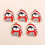 10pcs Enamel Christmas Charms Mix for Jewelry Making