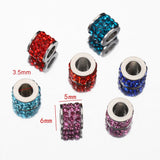 10pcs Mix Rhinestone Beads Crystal Spacer Charms for Jewelry Making DIY