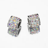 10pcs Mix Rhinestone Beads Crystal Spacer Charms for Jewelry Making DIY