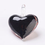 10pcs Mixed Flower Charm Heart Lampwork Pendants DIY Jewelry Gift
