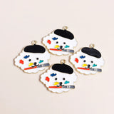 10pcs Mixed Enamel Cartoon Dog Pendants Charms for DIY Jewelry Making