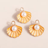 10pcs Yellow Enamel Animal Charms for DIY Necklaces Earrings