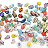 10pcs Hand-Drawn Cartoon Ceramic Beads DIY Bracelet Jewelry