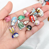 10pcs Hand-Drawn Cartoon Ceramic Beads DIY Bracelet Jewelry