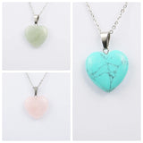 10pcs Mixed Quartz Crystal Heart Star Moon Cross Pendants for Jewelry Making