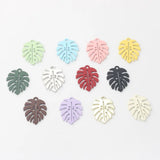 10pcs Monstera Pendant Base Leaf Pendants for DIY Jewelry Making