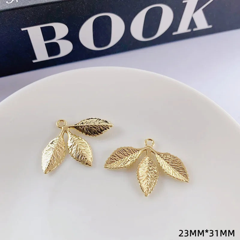 10pcs Monstera Pendant Charms Leaf Earrings DIY Jewelry Supplies