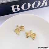 10pcs Monstera Pendant Charms Leaf Earrings DIY Jewelry Supplies