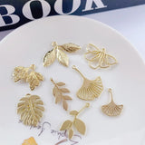 10pcs Monstera Pendant Charms Leaf Earrings DIY Jewelry Supplies
