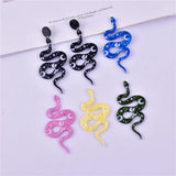 10pcs Moon Flower Snake Acrylic Charms for DIY Earring Necklace Keychain