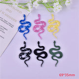 10pcs Moon Flower Snake Acrylic Charms for DIY Earring Necklace Keychain